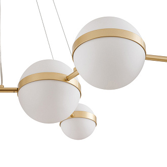 Подвесная люстра 127,5*40*135 см, 8*LED, 60W, 4000К, Favourite Asterismo 4448-8P золотой