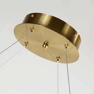 Подвесная люстра Favourite Gubbare 4014-8P, D820*H80/1080, золота, плафон состоит из акриловых шаров белого цвета