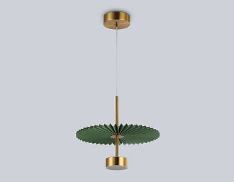 Подвесной светодиодный светильник **26-177 см, **W, 3000K, Ambrella Light High Light LH72609, латунь
