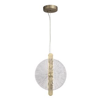 Подвесной светильник 28*3,3*37,2 см, 1*LED*11W, 4000K, ST-Luce Wasi SL6141.303.01, бронзовый