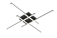 Накладная люстра 85*85*7 см , LED61W, 3000-6000К, Arte Lamp alfirk A2015PL-90BK черный