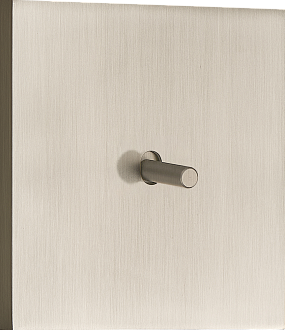 Donel N96 Переключатель на 1 тумблер, Цилиндр, 10AX 250V, Никель, серия DT, DT106CNB