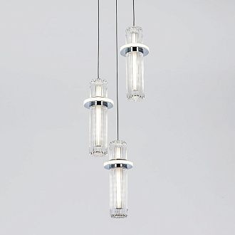 Подвесной светильник 21*21*105 см, LED 35W, 4000K, Хром MODELUX ML.3316.3