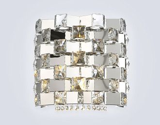 Бра с хрусталем 30*19*27- см, 2*E14*40W, K, Ambrella Light High Light LH41012, хром