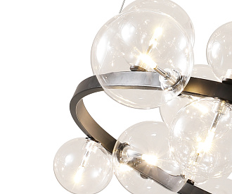Подвесная люстра KINK Light Иона 07608-15A,19, диаметр 85 см, черный