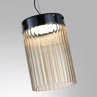 Подвес 19,6*19,6*164 см,  LED*W, 4000 К, Odeon Light Pillari, черный 5047/15L