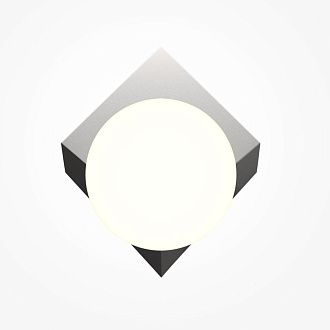 Настенный светильник 22 см, Maytoni Cubeo MOD445WL-01PT, платина