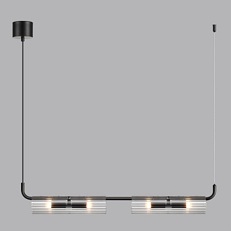 Подвесной светильник 7*115*120 см, 4*G9 Lumion TORONTO 6561/4 черный, прозрачный