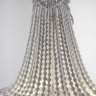 Люстра Anselme White Wood Large Chandelier 50*50*70 см, 5*E14*40W, ImperiumLoft 40.1934-0, Белый