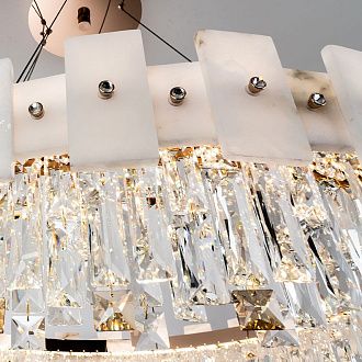 Подвесная люстра 80*50/100 см, LED 65W 3000-6500К MODELUX premium ML.6980.800P GD золото