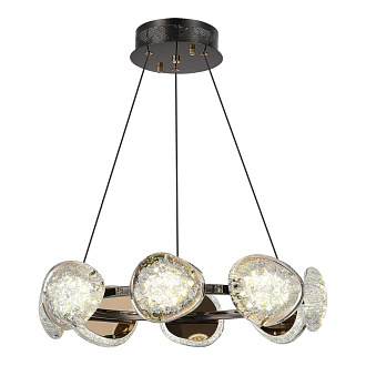 Подвесная люстра 55*200 см, LED, 64W, 4000К, ST-Luce ENIGMA SL6018.203.64 черный