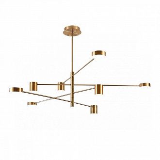 Подвесная светодиодная люстра диаметр 100 см Kink Light Мекли 07650-8,33(3000К) золото