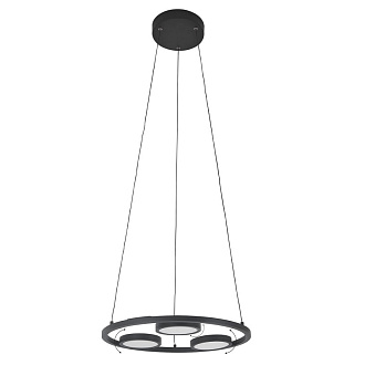 Светильник 45 см, 24W, 4000K, Crystal Lux CLT 027C3 D450 BL, черный