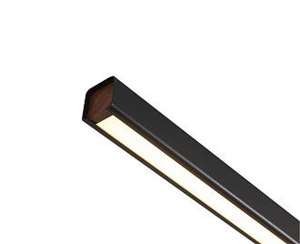 Линейный подвесной светильник 120 см, 32W, 3000K, Italline IT013-6021 black 3000K, черный