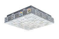 Люстра L500 x W500 x H120, мм, 96W 3000-6000K, CHR (Хром) NewRgy 6096R/96W CHR