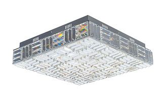 Люстра L500 x W500 x H120, мм, 96W 3000-6000K, CHR (Хром) NewRgy 6096R/96W CHR