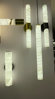 Бра 12*10,8*40,4 см, 1 LED*12W, 3000 К, Odeon Light Marbella, латунь 6674/12WL