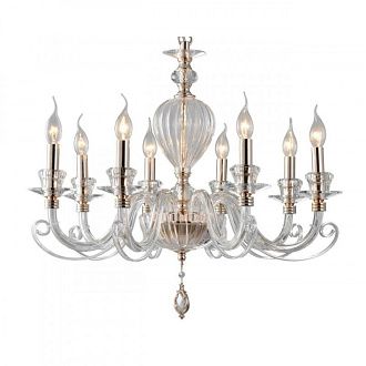 Подвесная люстра 70*80-145 см, 8*E14, 40W, Aployt Daniele APL.701.03.08, золотой
