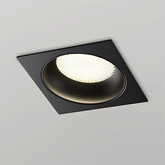 Светильник встраиваемый 9*9*5 см, вр 8,5 см, 1*GU10*50W, Novotech Morus 371002, черный