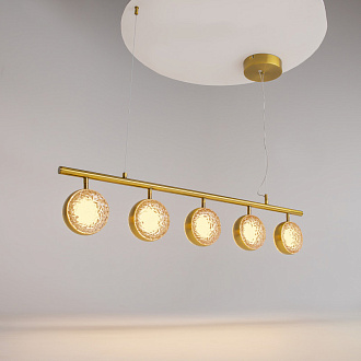 Подвесной светильник 101*16*320 см, LED, 48W, 3000К, Maytoni Mind MOD299PL-L48BS3K латунный