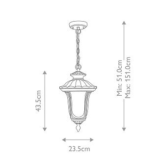 Подвесной фонарь Elstead Lighting, Арт. CC8-S-BK