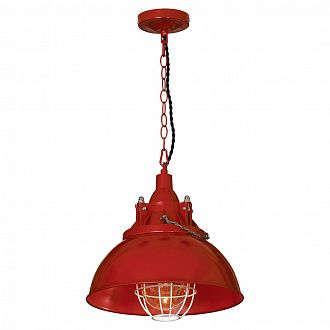 Подвесной светильник Диаметр 30 см Lussole Loft LSP-9895 Красный