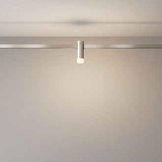 Трековый светильник  TR145-1-3W3K-W-PT **-9 см, *LED*3W, K, Maytoni technical FLARITY TR145-1-3W3K-W-PT, Платина