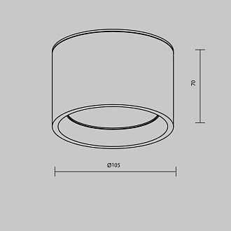 Влагозащищенный светильник 10,5*10,5*7 см, LED, 10W, 3000К, Maytoni Technical Hydra C090CL-10W3K-W белый