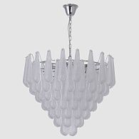 Подвесная люстра 75 см, Crystal Lux FONTAIN SP18 CHROME, хром