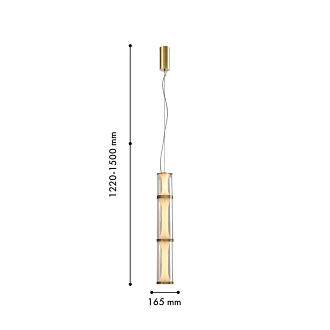 Подвесной светильник 109*16,5*180 см, 28W, Favourite Bones 4244-3P