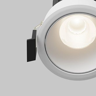 Встраиваемый светильник DL115-10W-4K-W **-8,2 см, *LED*10W, 4000K, Maytoni technical Dip DL115-10W-4K-W, Белый, вр 6 см