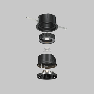 Декоративная рамка-отражатель для серии Wise 7*2,25 см, LED*W Ring057-10-GF Maytoni Downlight, Графит