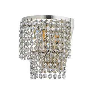 Бра *17*19 см, 1*E27*60W, Arti Lampadari Sara Silver Sara E 2.10.503 S, серебряный