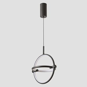 Светильник подвесной 25 см, 15W, 3000-6000K, Crystal Lux PROTON SP15W LED, черный