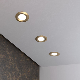 Встраиваемый точечный светильник 110 MR16 золотой Elektrostandard