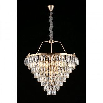 Каскадная люстра 70*95-180 см, 13*E14, 40W, Aployt Gerta APL.725.13.13, золотой