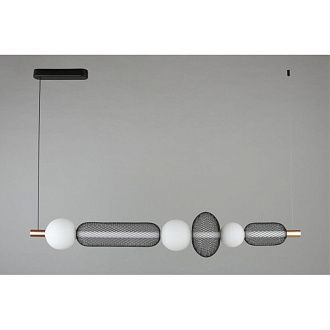 Линейный светильник 126,5*22*50-110 см 29W, 3000K, Aployt Nikusia APL.658.03.29, черный