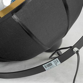 Потолочный светильник Lussole Lgo Klamath LSP-0556-C, диаметр 40 см, черный
