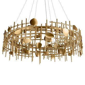Подвесная люстра 100 см, Loft IT Escama 10396/1000C, золото