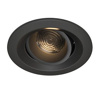 Встраиваемый светильник 9 см, 7W, 3000К, Maytoni Elem DL052-L7B3K, черный