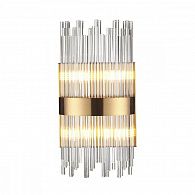 Бра 20*40 см, G9, 3-5 м2 Odeon Light Focco 4722/4W, бронза-стекло