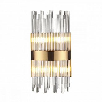 Бра 20*40 см, G9, 3-5 м2 Odeon Light Focco 4722/4W, бронза-стекло