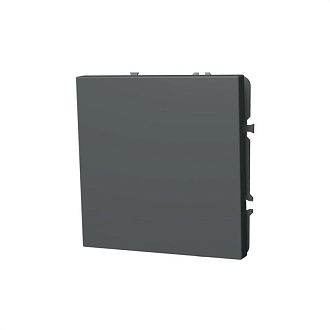 Выключатель встраиваемый Voltum S70 одноклавишный 10А, титан пластик Soft touch VLS010106