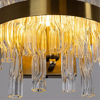 Бра 23*13 см, 1*E14*60W, К, Divinare Meadow Латунь 6053/17 AP-1