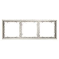 Рамка пластиковая Voltum S70 на 3 поста, кашемир пластик Soft touch VLS100303