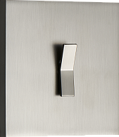 Donel N96 Переключатель на 1 тумблер,  клавиша Angle, 10AX 250V, Вороненая сталь, серия DT, DT106AGB