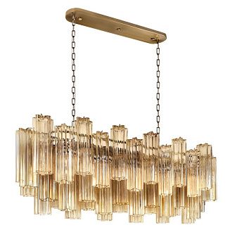 Подвесной светильник 104 см, Loft IT Murano 10580/1000R Champagne, бронза