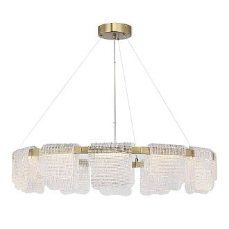 Подвесная люстра 80*150 см, 1*LED*66W, 4000K, ST-Luce Voile SL6021.203.66, золотой