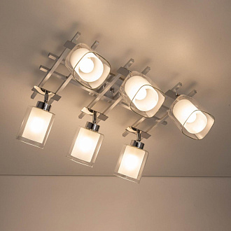 Потолочная люстра Citilux Риволи CL104160, алюминий