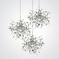 Подвесной светильник Tezani Argent 3R 85*85*40 см, 9*G9*40W, ImperiumLoft 132045-22, Хром